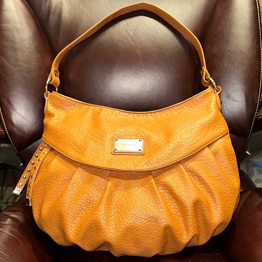 Nine West Cognac Orange Shoulder Bag